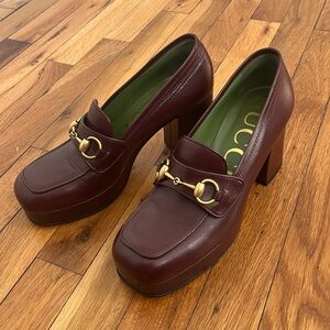 GUCCI Platform Horsebit Loafers